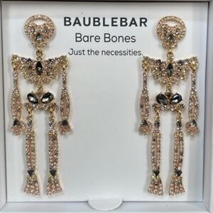 🔹️Baublebar🔹️ Bejeweled Crystal Bare Bones Skeleton Halloween Earrings